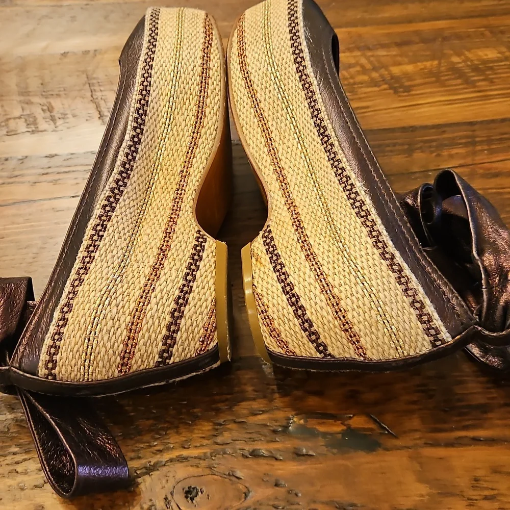 Marc By Marc Jacobs Metallic Brown Espadrilles
